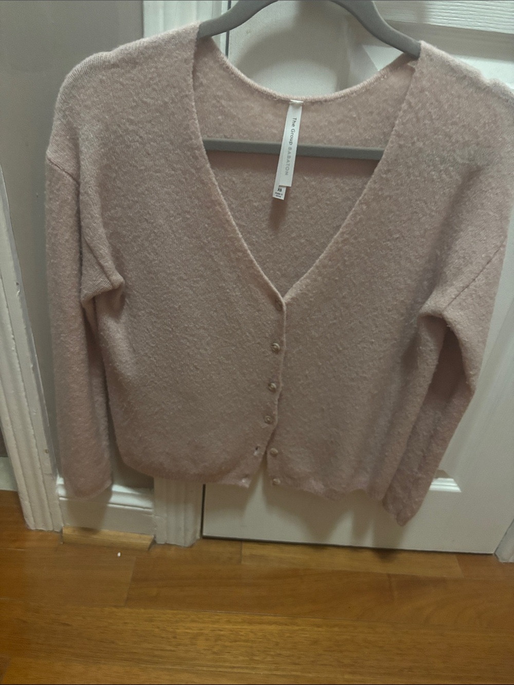 Aritzia babaton cardigan dusty pink